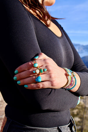 Winter Thaw  Pyrite Cuff in Gold Alchemia Adjustable WT26