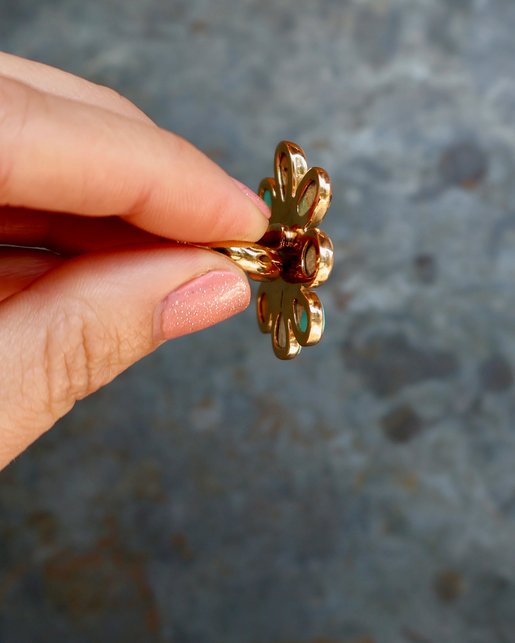 Boheme Flower Ring in Gold Alchemia- Adjustable Size B16