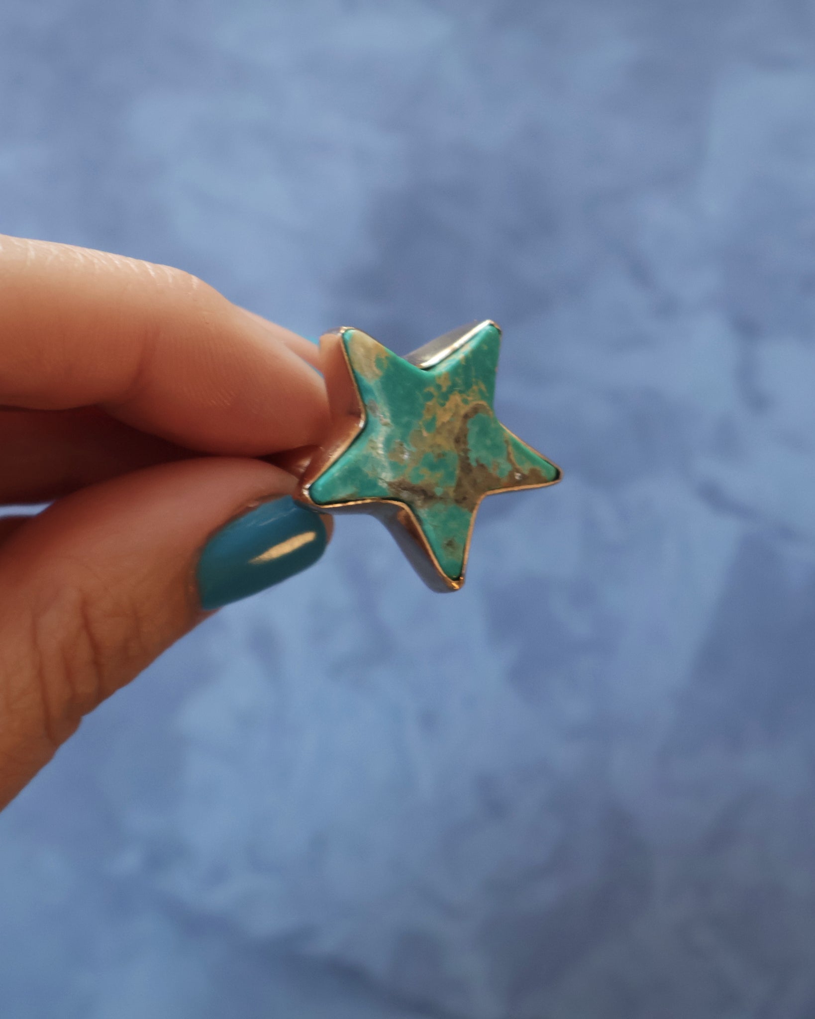 Star Ring in Campitos Turquoise & Gold Alchemia F1