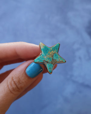 Star Ring in Campitos Turquoise & Gold Alchemia F1