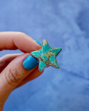 Star Ring in Campitos Turquoise & Gold Alchemia F1