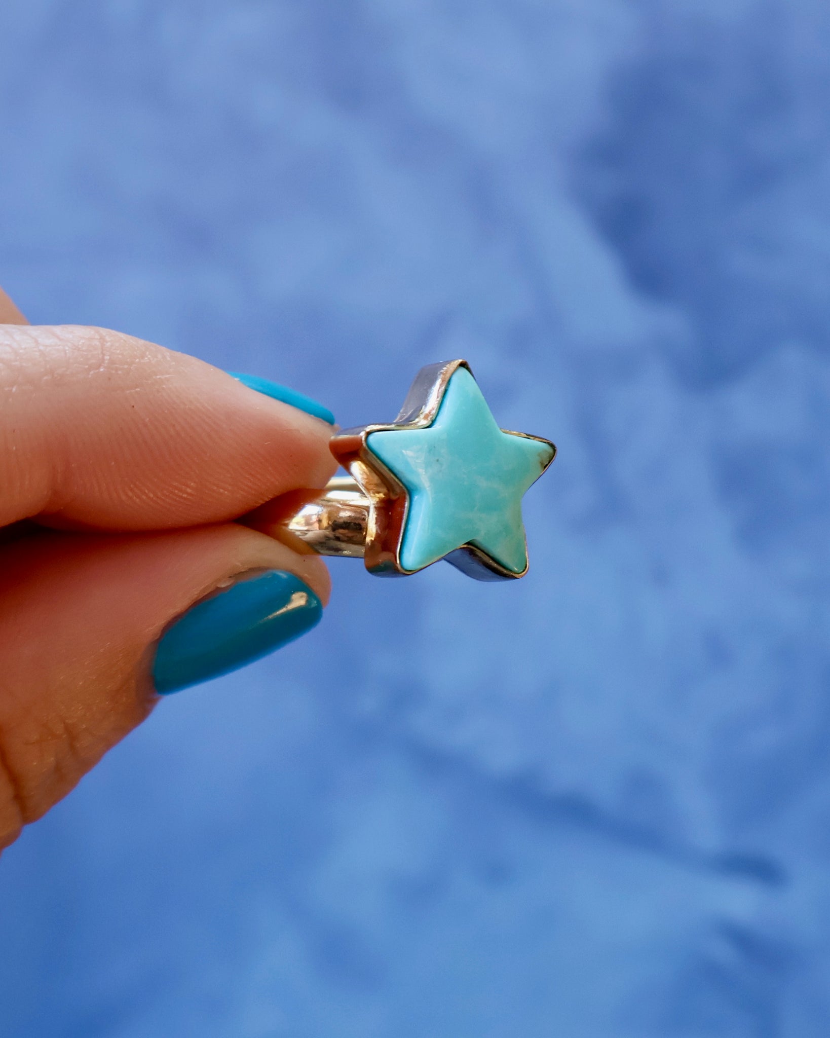 Star Ring in Campitos Turquoise & Gold Alchemia F2