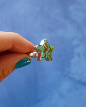 Star Ring in Campitos Turquoise & Sterling Silver F4