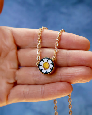 Flower Power Millefiori Necklace F28