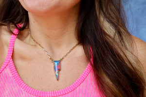 Aura Opal Bolt Necklace F37