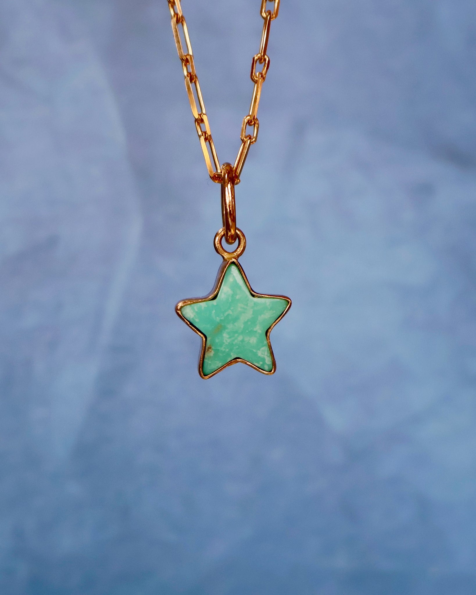 Campitos Turquoise Star on Gold Fill Chain F63