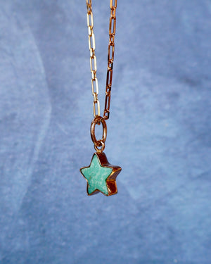 Campitos Turquoise Star on Gold Fill Chain F63