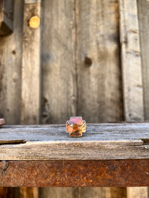 Red Creek Jasper ring in Sterling Silver D11