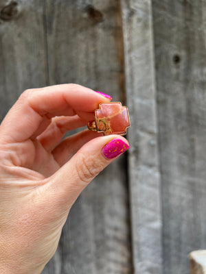 Red Creek Jasper ring in Gold Alchemia D87