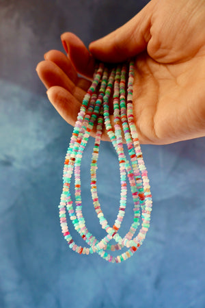 Rainbow Opal Layering Necklace H48