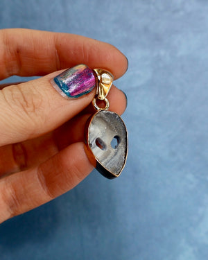 "Space Cowboy" Druzy Alien Pendant P34